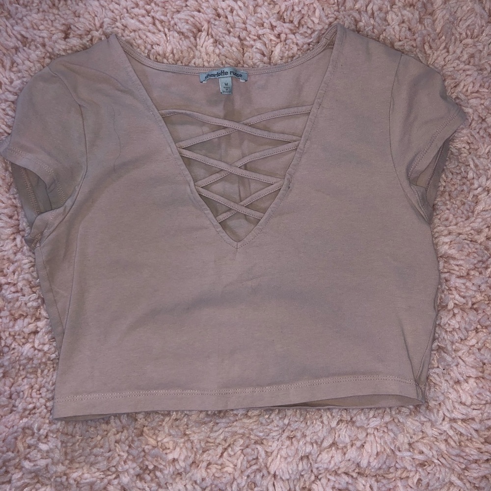 light pink crop top
